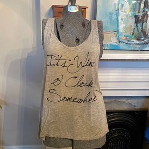 “It’s Wine O’clock Somewhere” tank top